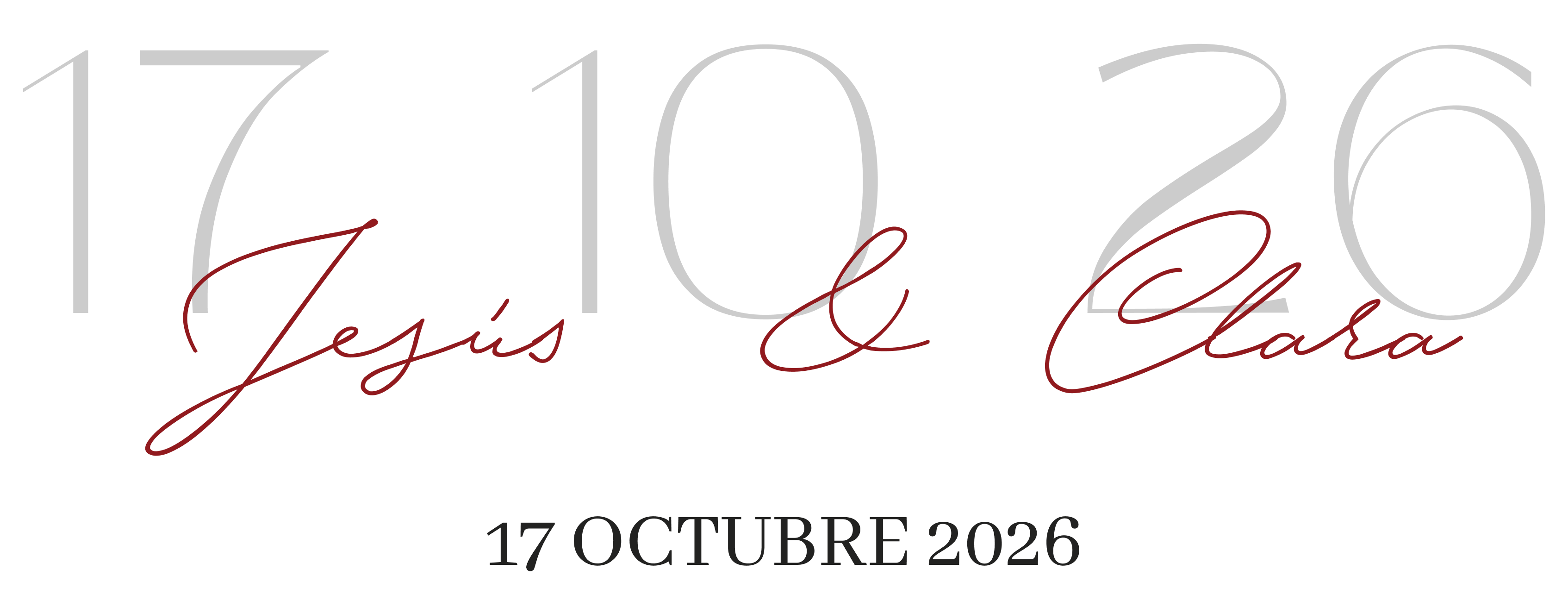 17 de octubre de 2026, Jesús y Clara